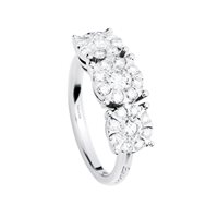 Ring Salvini Woman Daphne Precious in White Gold Diamante 20049676-14 - 20049676-14